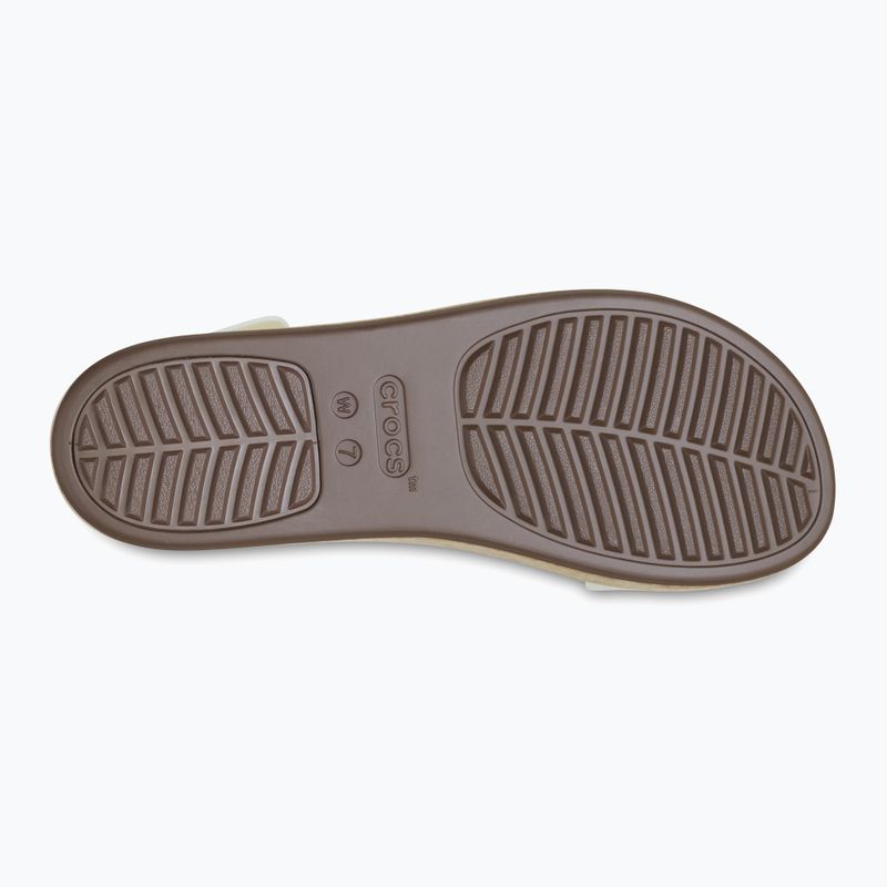 Dámske sandále Crocs Brooklyn Cork Low Wedge chalk 4