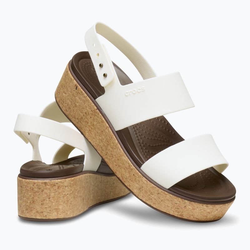 Dámske sandále Crocs Brooklyn Cork Low Wedge chalk 6