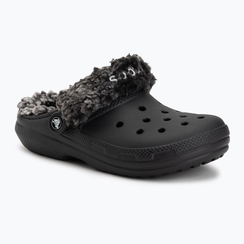 Šľapky Crocs Classic Fleece Lined black