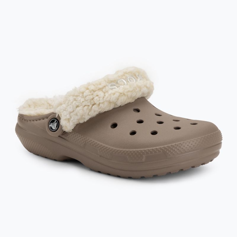 Šľapky Crocs Classic Fleece Lined mushroom