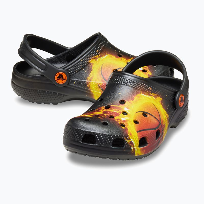 Detské šľapky Crocs Flaming Bball Clog Kids black 14