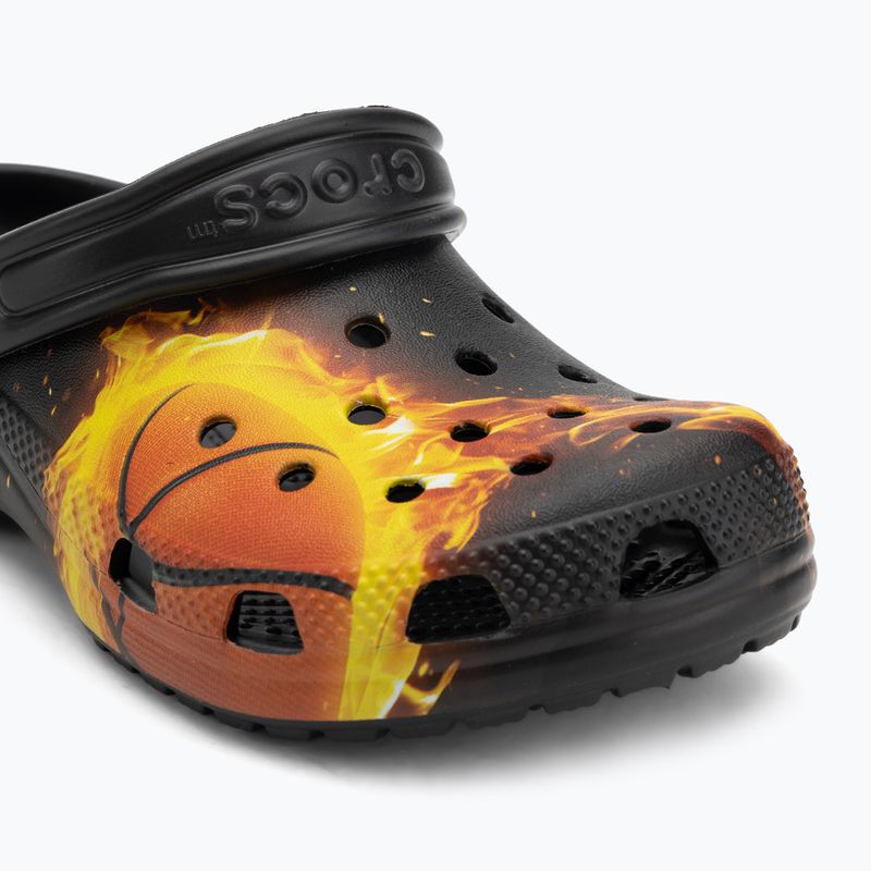 Detské šľapky Crocs Flaming Bball Clog Kids black 8