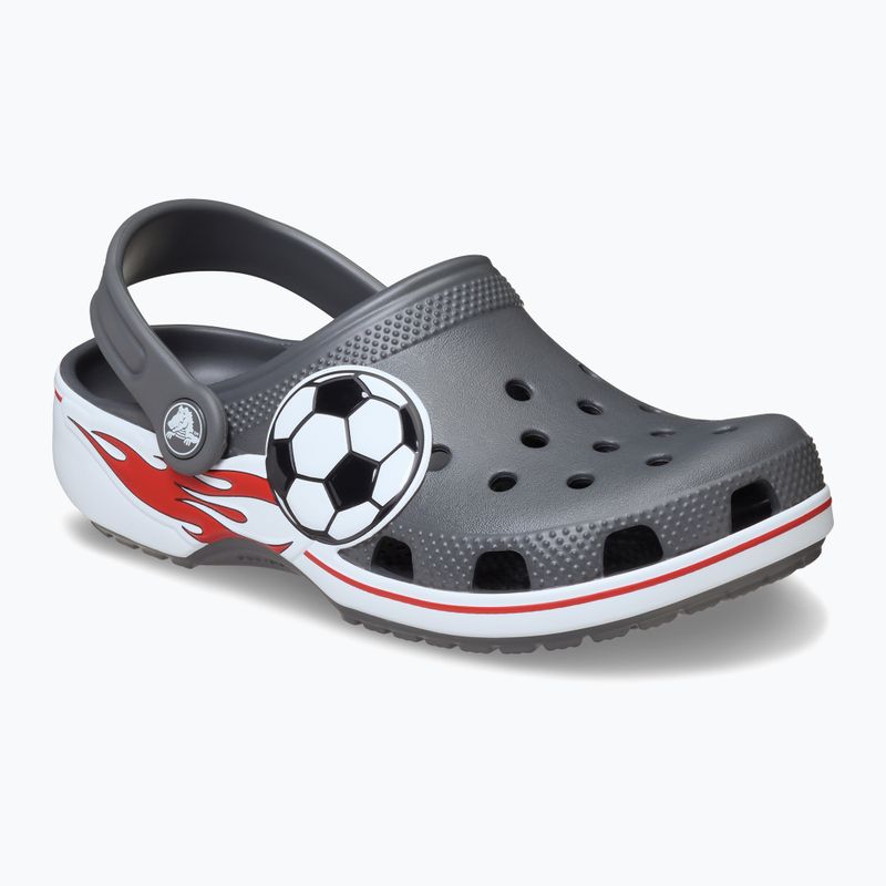 Detské šľapky Crocs Classic Soccer Band Clog Kids slate grey 9