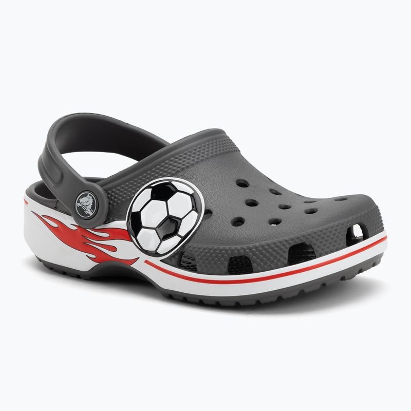 Detské šľapky Crocs Classic Soccer Band Clog Kids slate grey 2