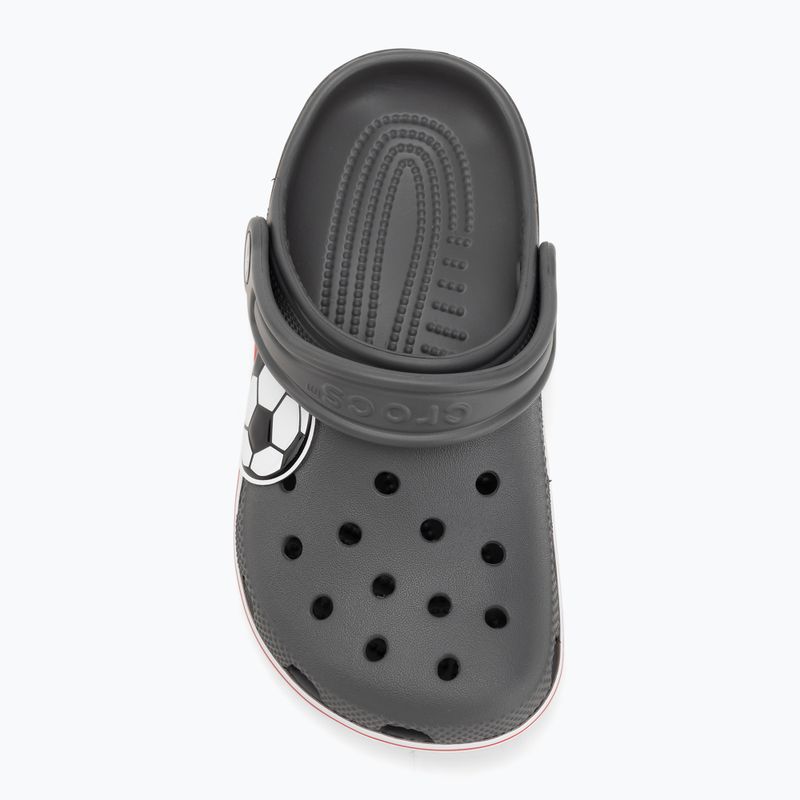 Detské šľapky Crocs Classic Soccer Band Clog Kids slate grey 6