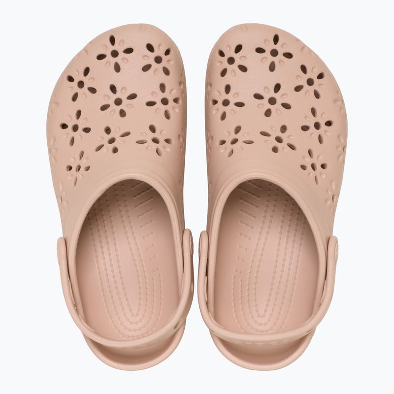 Šľapky Crocs Classic Floral Cutout Clog pink caramel 5