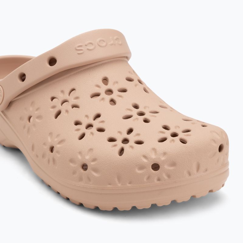 Šľapky Crocs Classic Floral Cutout Clog pink caramel 8
