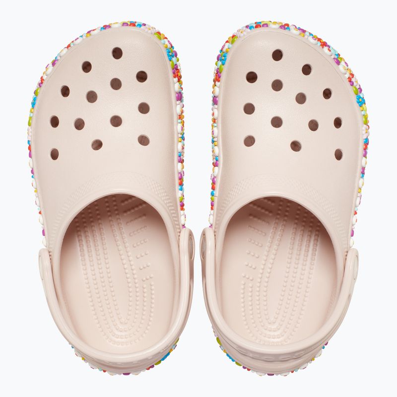 Detské šľapky Crocs Classic Beaded Band Clog Kids quartz 12