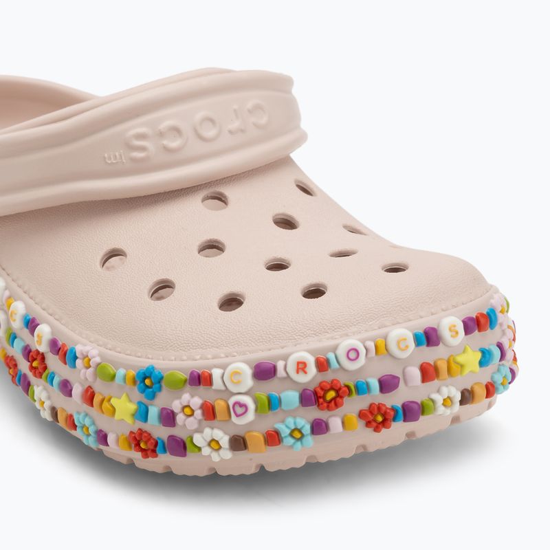 Detské šľapky Crocs Classic Beaded Band Clog Kids quartz 8