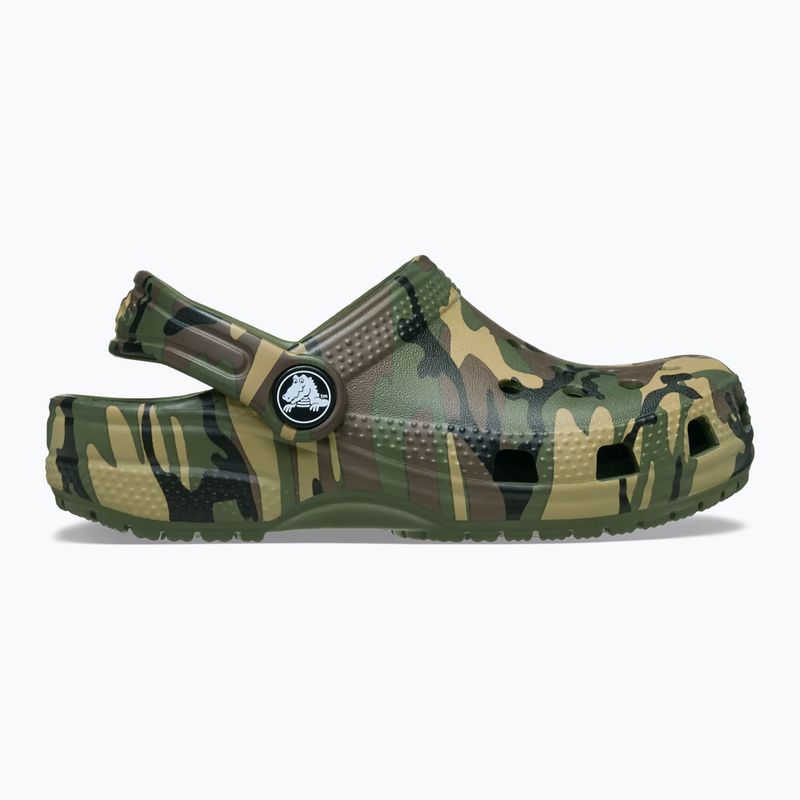 Detské šľapky Crocs Classic Camouflage Toddler army green/multi 2