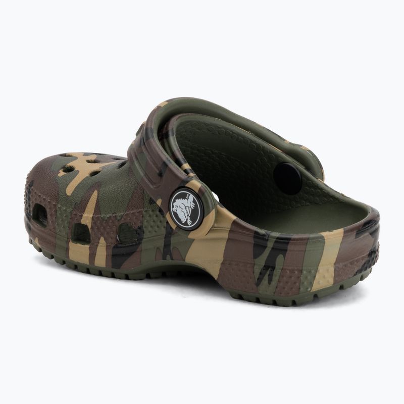 Detské šľapky Crocs Classic Camouflage Toddler army green/multi 4