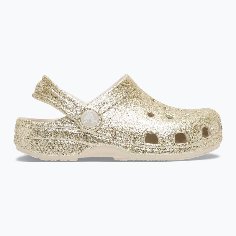Detské šľapky Crocs Classic Chunky Glitter sandstone 10