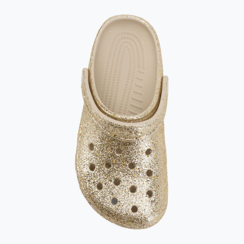 Detské šľapky Crocs Classic Chunky Glitter sandstone 6