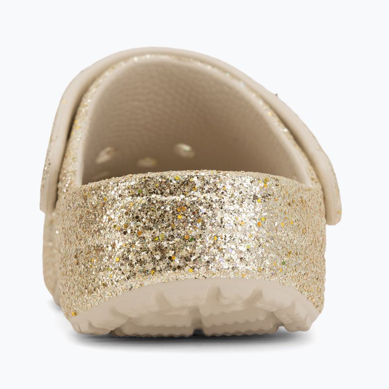 Detské šľapky Crocs Classic Chunky Glitter sandstone 7