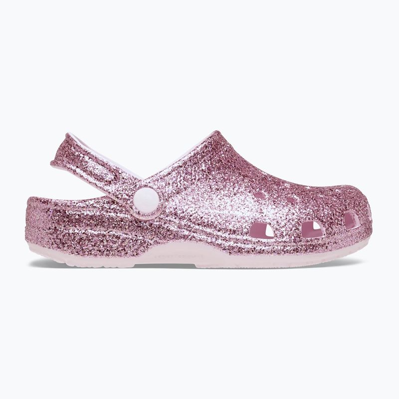 Detské šľapky Crocs Classic Chunky Glitter pink milk 10