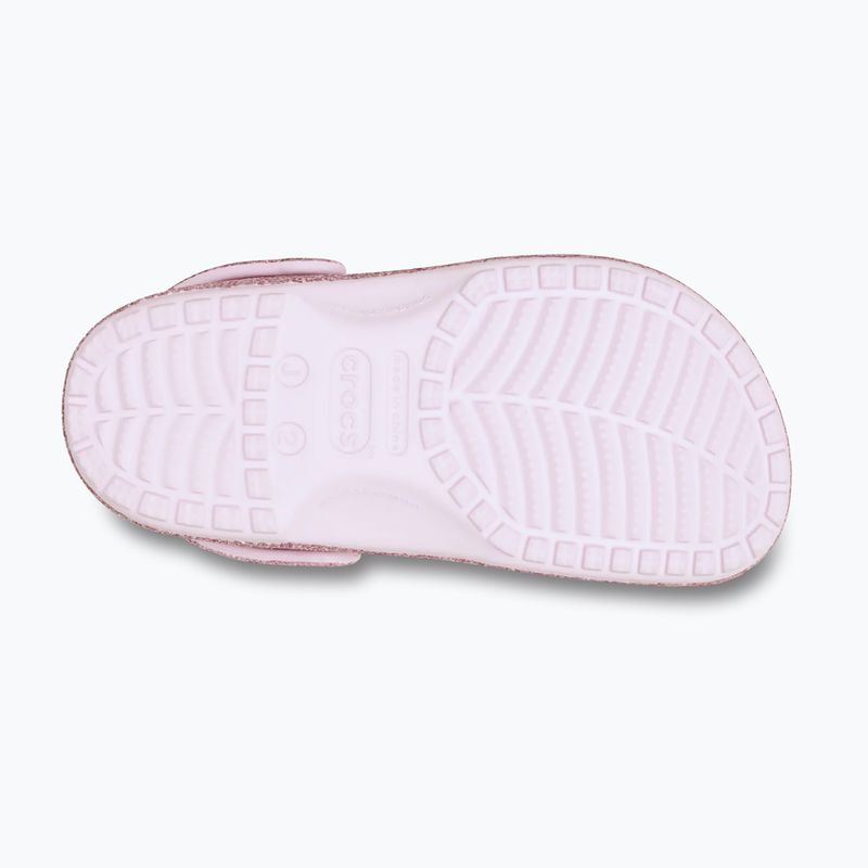 Detské šľapky Crocs Classic Chunky Glitter pink milk 11