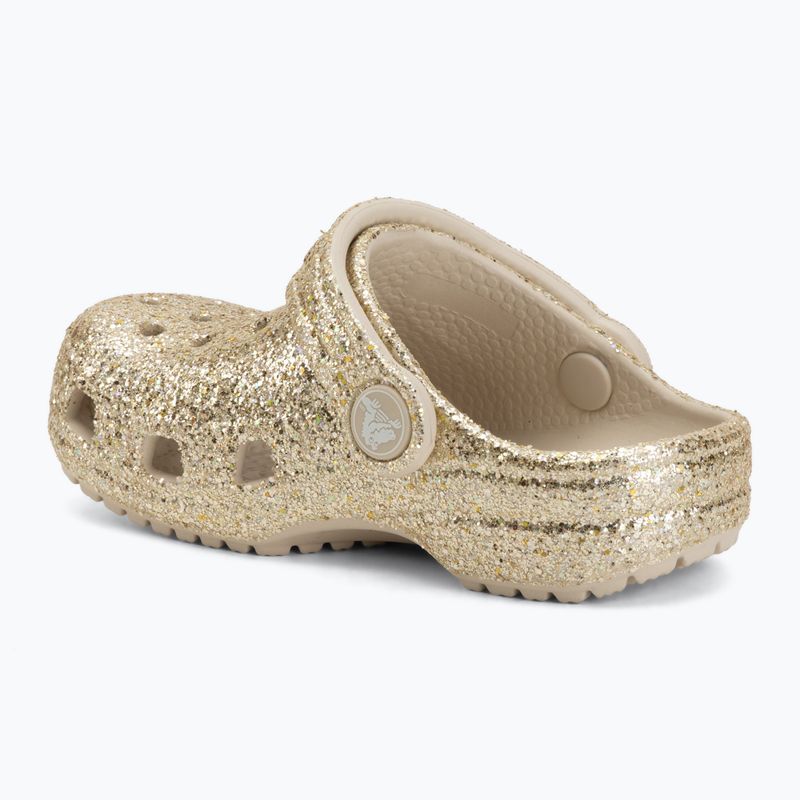 Detské šľapky Crocs Classic Chunky Glitter 211940 sandstone 4