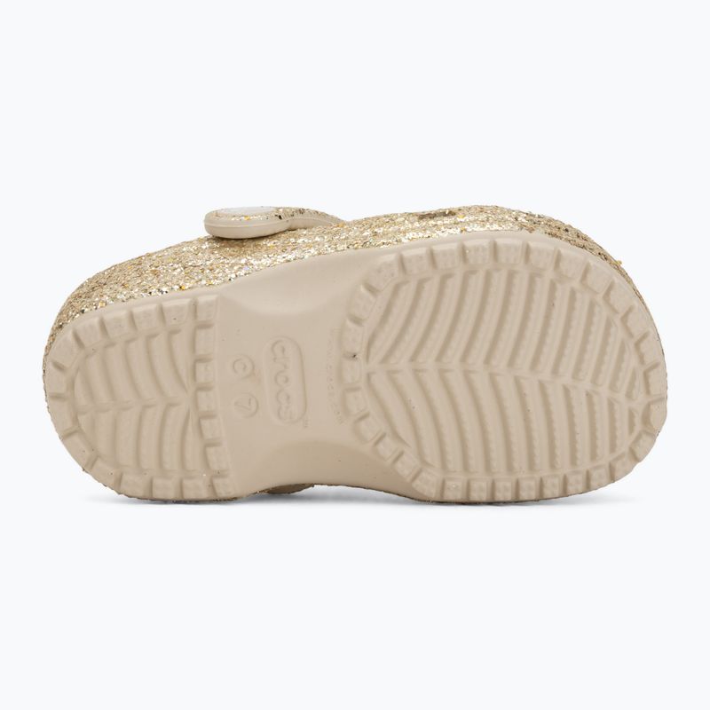 Detské šľapky Crocs Classic Chunky Glitter 211940 sandstone 5