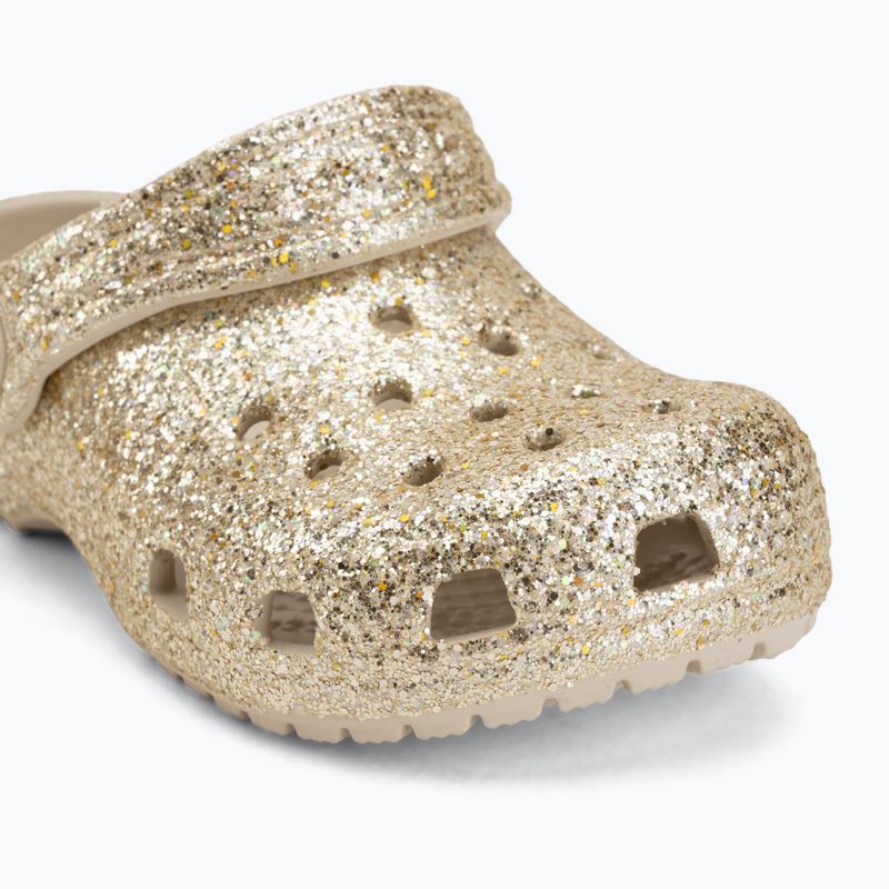 Detské šľapky Crocs Classic Chunky Glitter 211940 sandstone 8