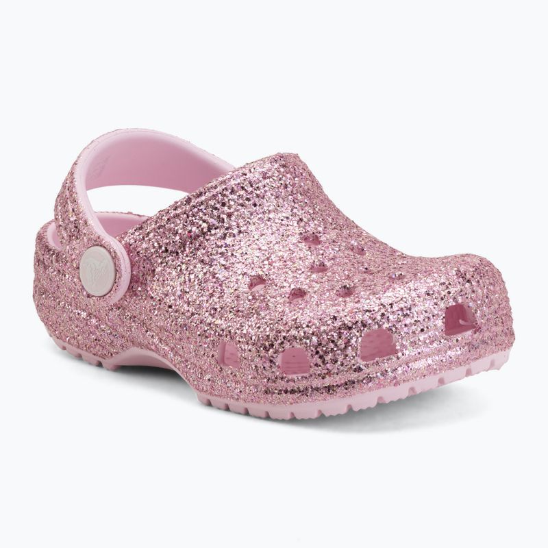 Detské šľapky Crocs Classic Chunky Glitter 211940 pink milk 2