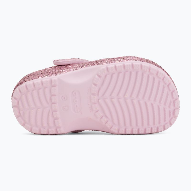Detské šľapky Crocs Classic Chunky Glitter 211940 pink milk 5