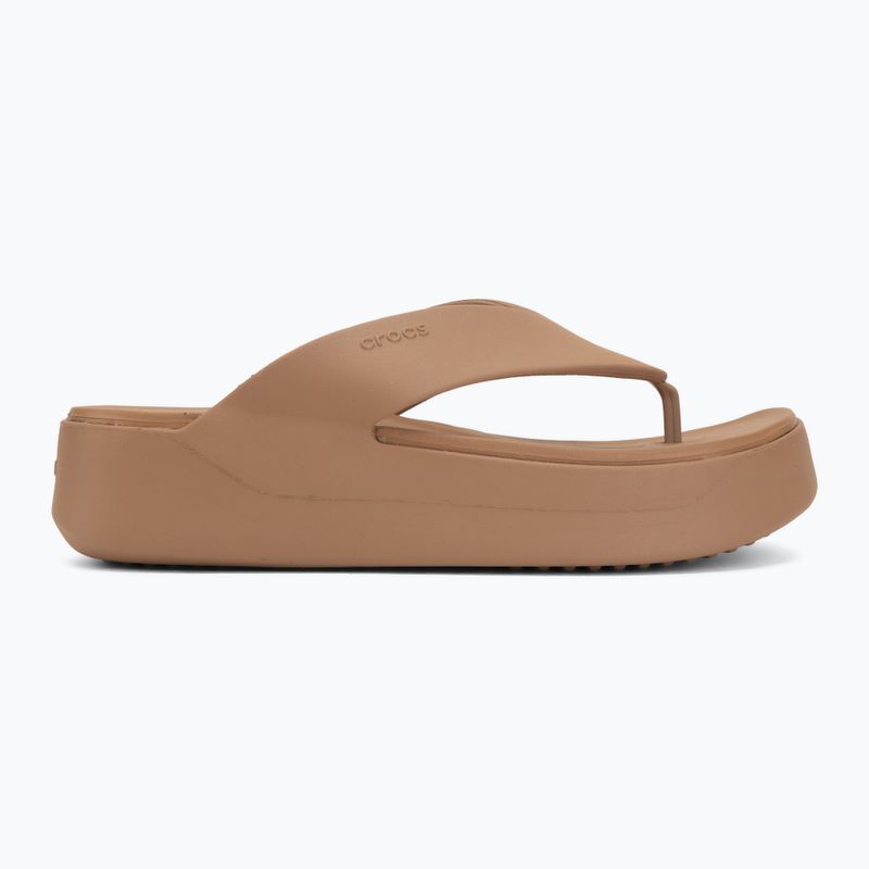 Dámske žabky Crocs Gateway Platform milk chocolate 2