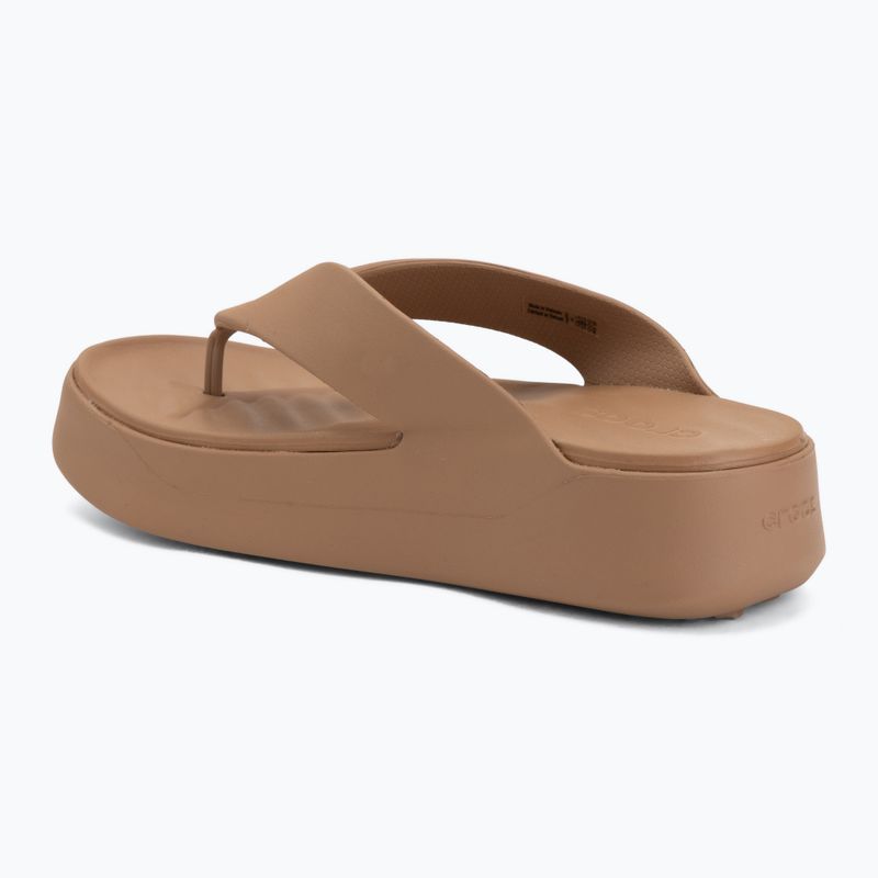 Dámske žabky Crocs Gateway Platform milk chocolate 3