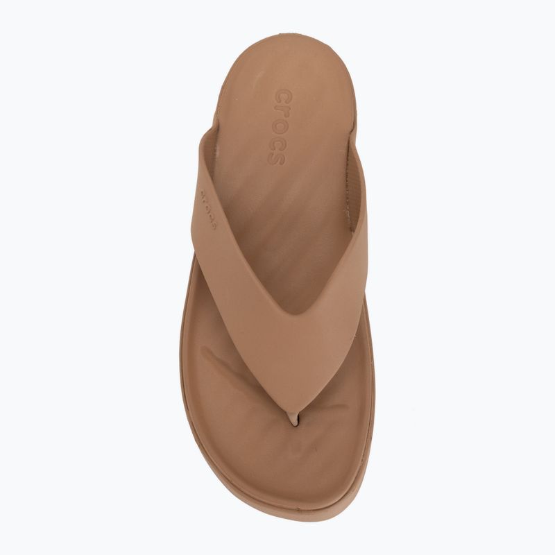 Dámske žabky Crocs Gateway Platform milk chocolate 5