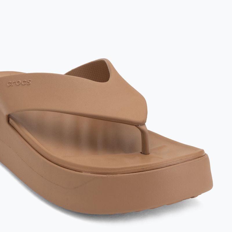 Dámske žabky Crocs Gateway Platform milk chocolate 7
