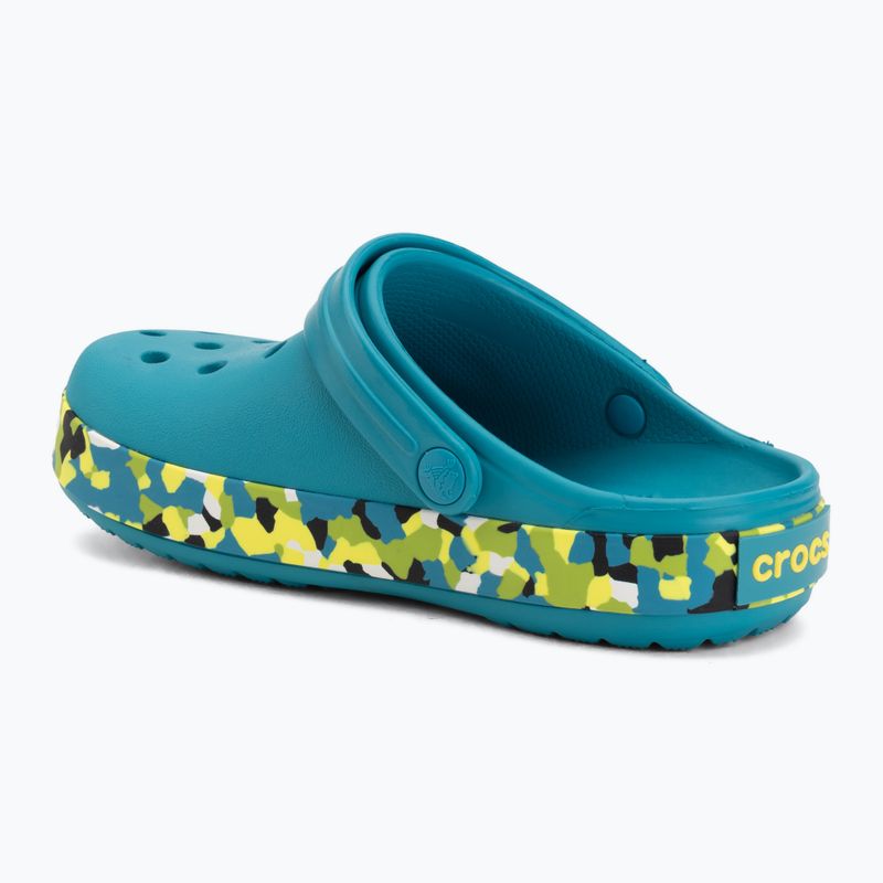 Detské šľapky Crocs Crockband Glow Confetti Band turbo teal/multi 4