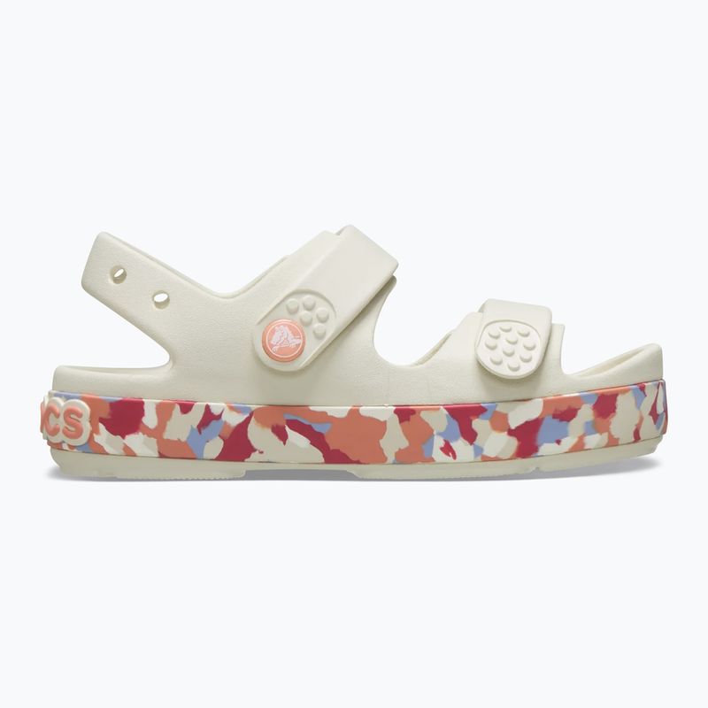Detské sandále Crocs Crocband Cruiser Glow Confetti Band summit white/guava 2