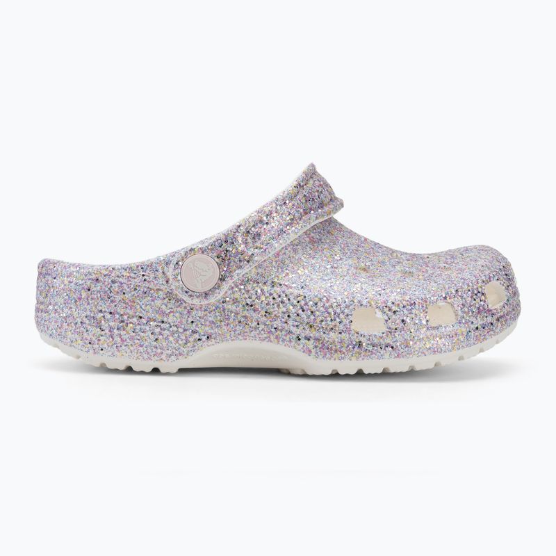 Detské šľapky Crocs Classic Fantasy Glitter white 3