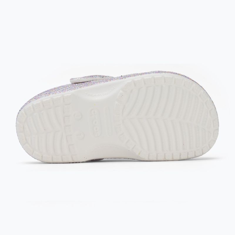 Detské šľapky Crocs Classic Fantasy Glitter white 5