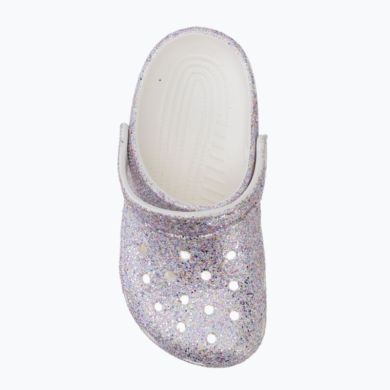 Detské šľapky Crocs Classic Fantasy Glitter white 6