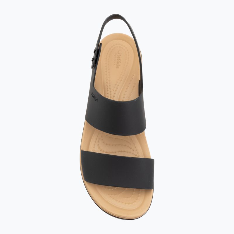 Dámske sandále  Crocs Brooklyn Matte Wrap Low Wedge black/cashew 5