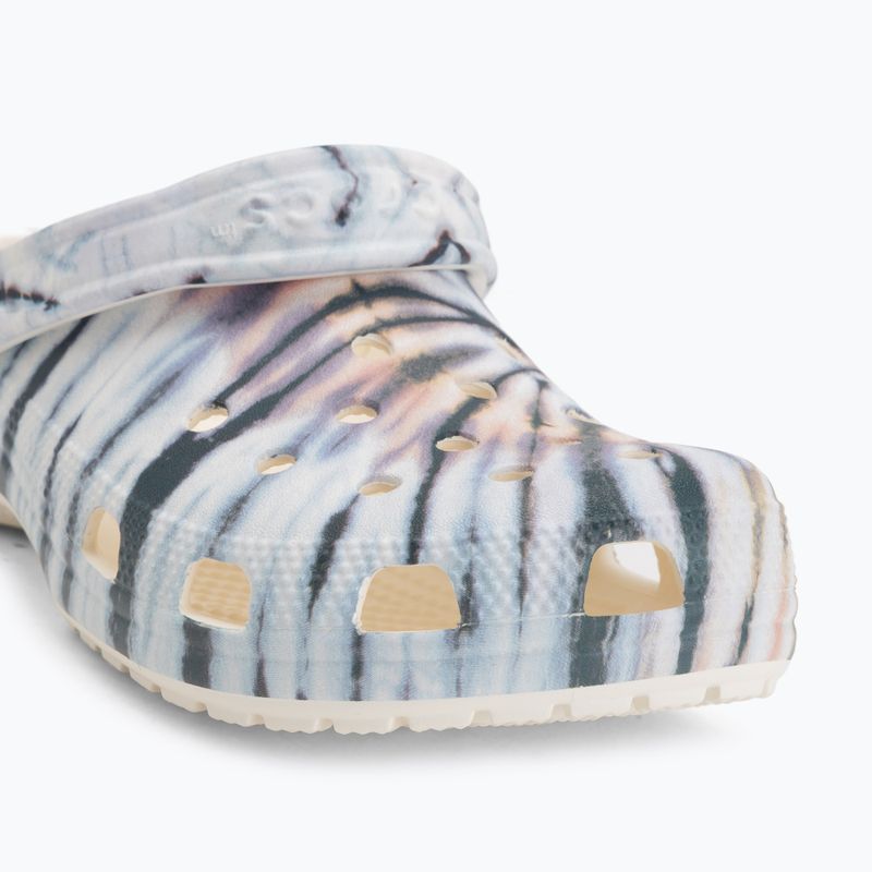 Šľapky Crocs Classic Tie Dye chalk/multi 8