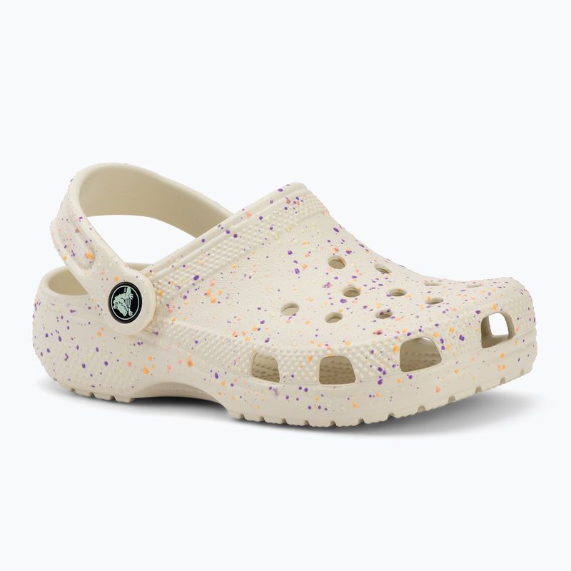 Detské šľapky Crocs Classic Glow Paint Splatter summit white/multi 2