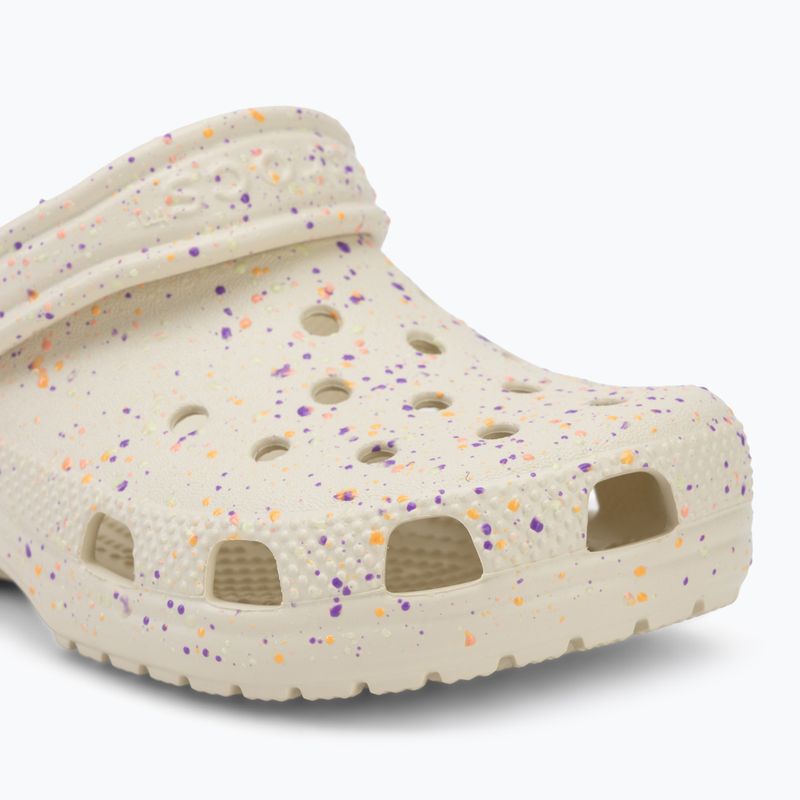 Detské šľapky Crocs Classic Glow Paint Splatter summit white/multi 8