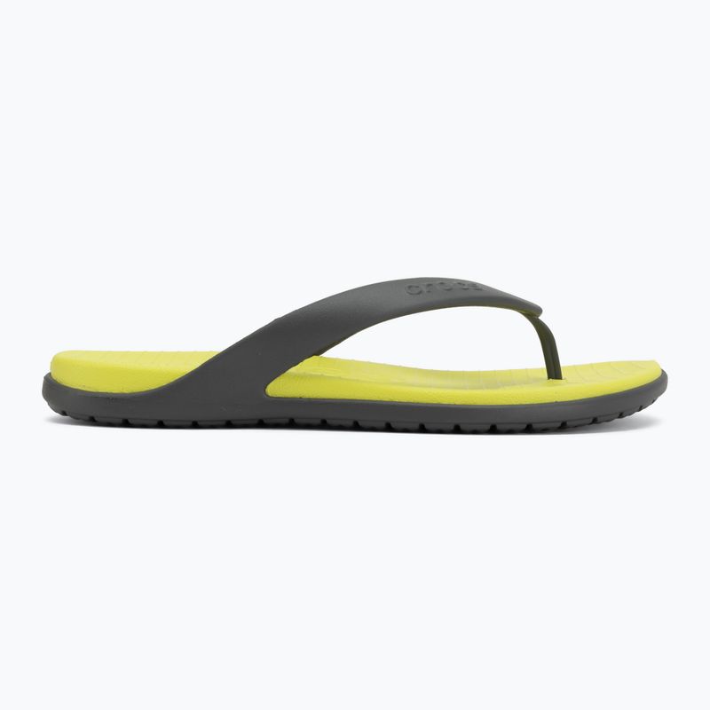 Žabky Crocs Coast Flip slate grey/citrus 2
