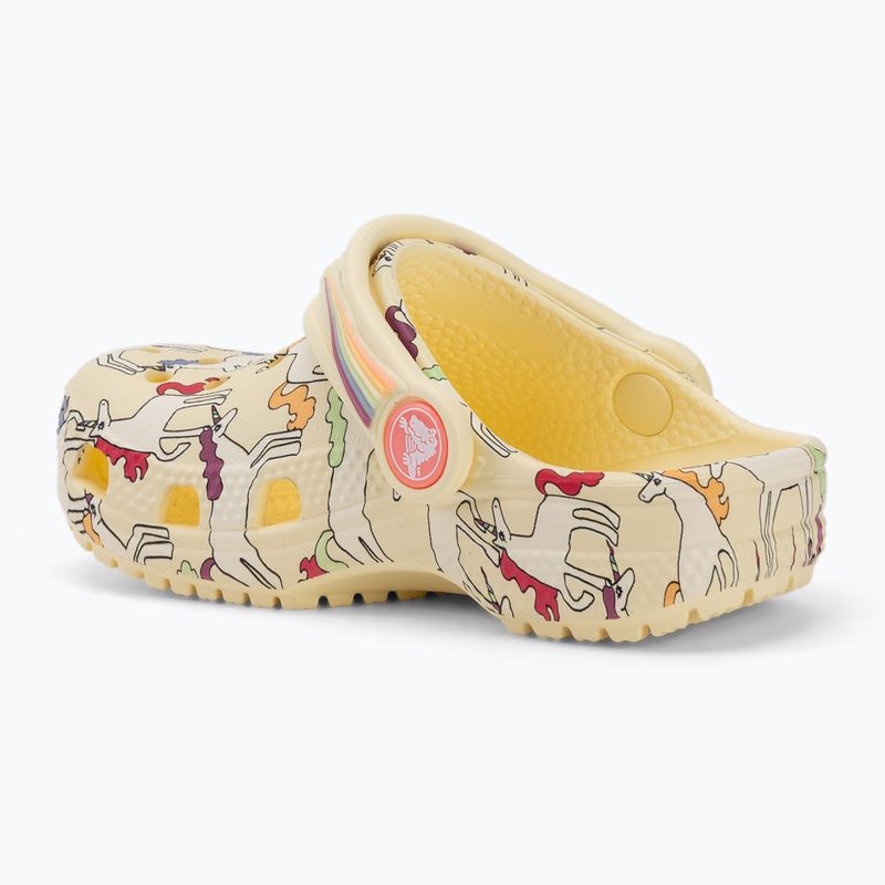 Detské šľapky Crocs Classic Unicorn Graphic yellow light 4