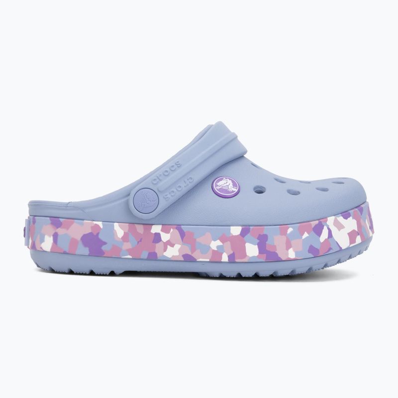 Detské šľapky Crocs Crockband Glow Confetti Band blue haze/multi 3