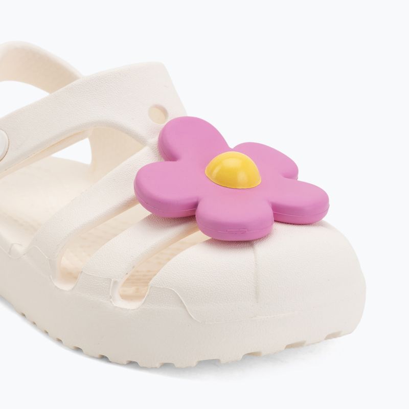 Detské sandále Crocs Classic Flower chalk 7