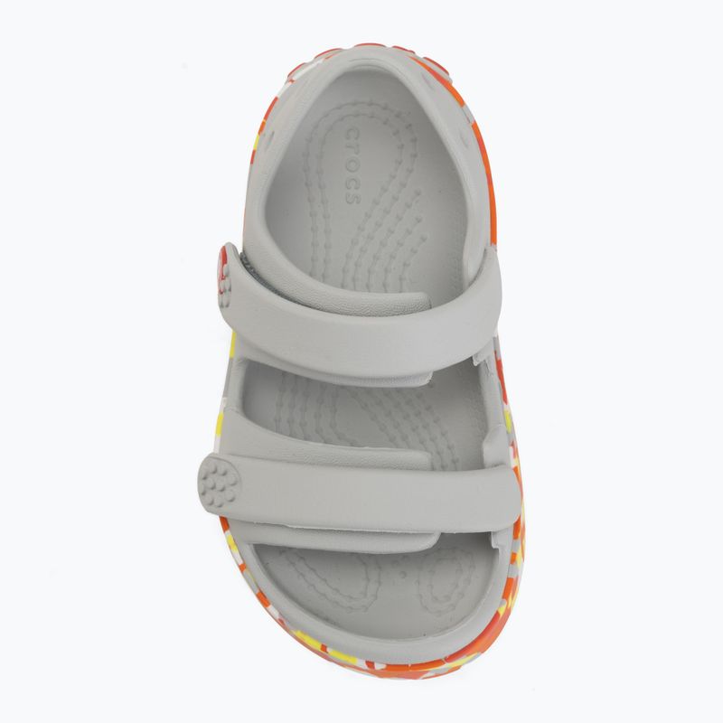 Detské sandále Crocs Crocband Cruiser Glow Confetti Band atmosphere/flame 5