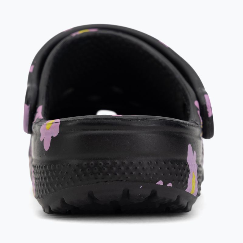 Detské šľapky Crocs Classic Flower black 7