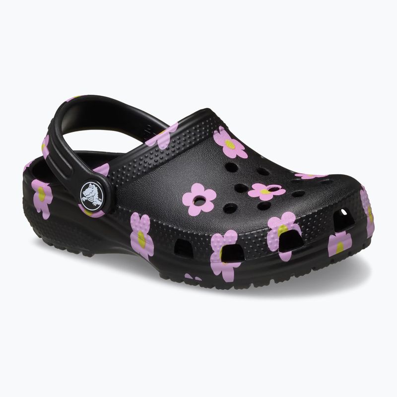 Detské šľapky Crocs Classic Flower 212671 black 9