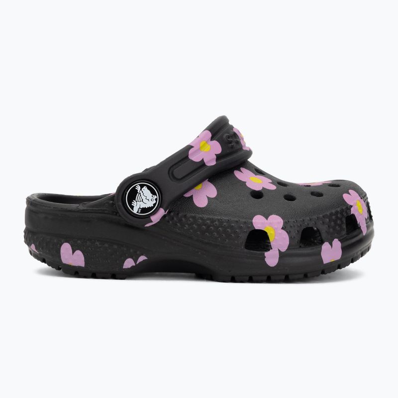 Detské šľapky Crocs Classic Flower 212671 black 3