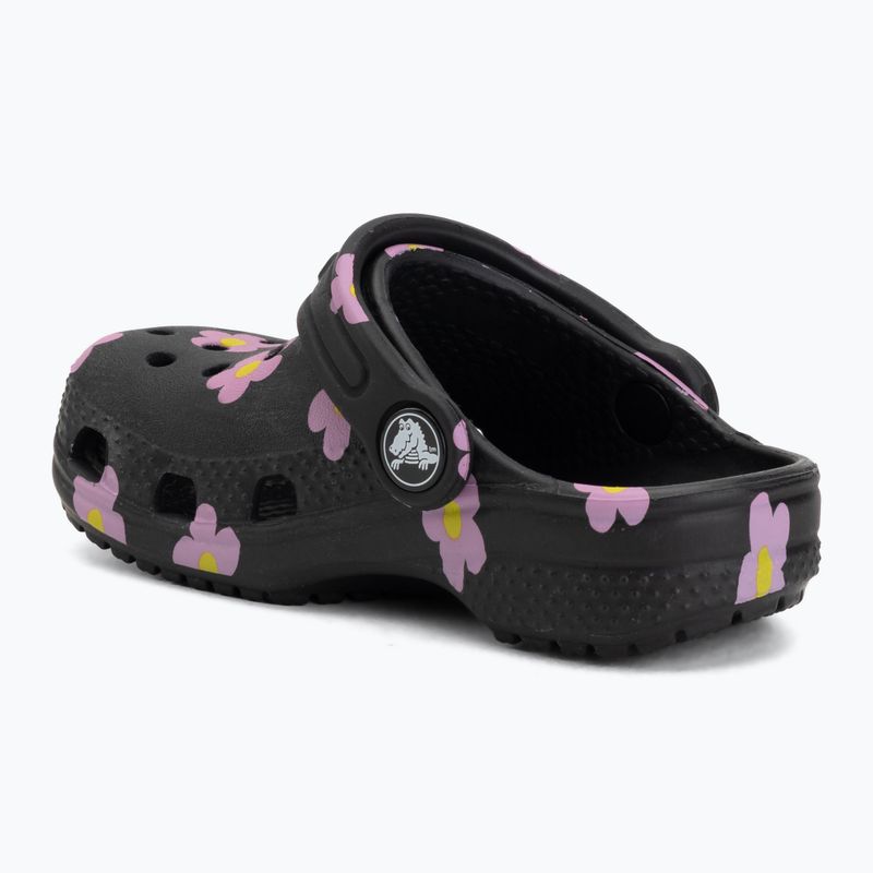 Detské šľapky Crocs Classic Flower 212671 black 4