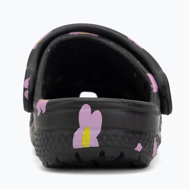 Detské šľapky Crocs Classic Flower 212671 black 7