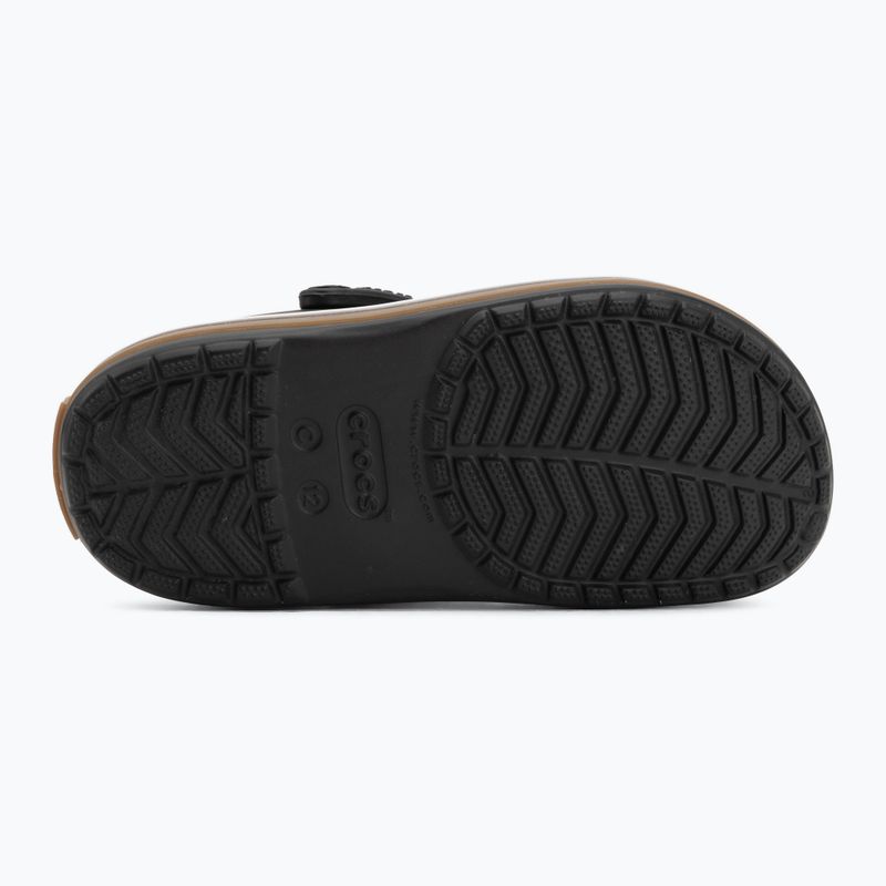Detské šlapky Crocs Crocband Gum black 5