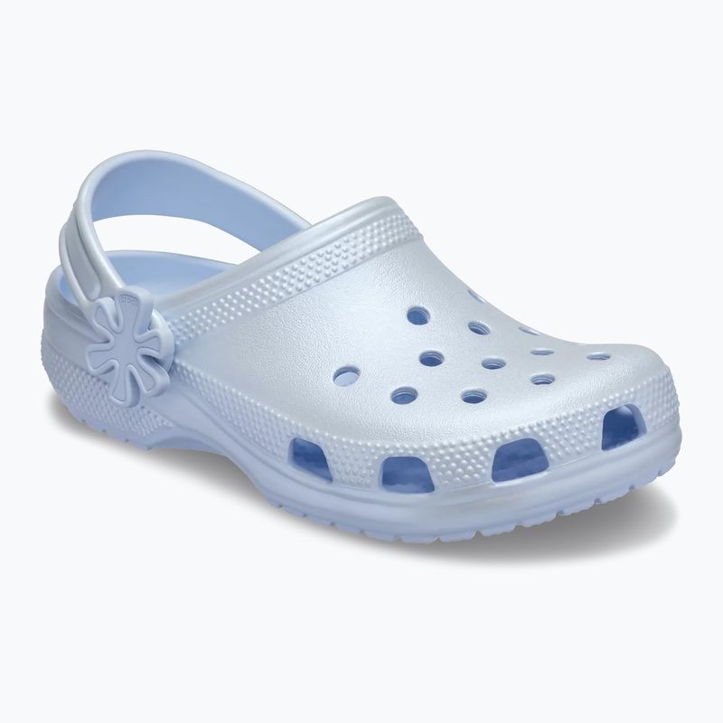 Detské šľapky Crocs Classic Pearl Shine blue frost 9